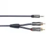 Jack 3,5/2 RCA QED Performance Audio J2P Graphite 3.5mm Jack - 2RCA 1,5m QE6500